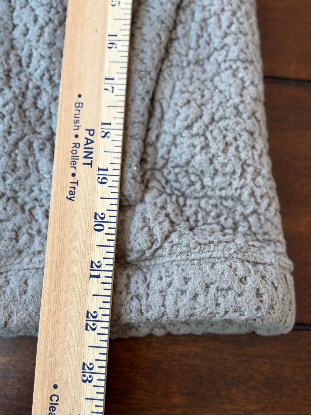Abercrombie & Fitch Soft A&F Sherpa Quarter Zip Pullover XL Taupe Fleece - Picture 9 of 9